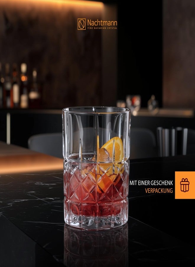 ناختمان طقم أكواب ويسكي كريستال هايلاند من ناختمان، سعة 345 مل/8.2 سم، طقم من 4 أكواب، شفاف - Image 3